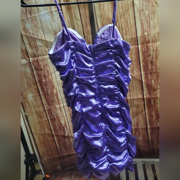 Ruffled light purple size S ladies dress NWT - Picture 2 of 4